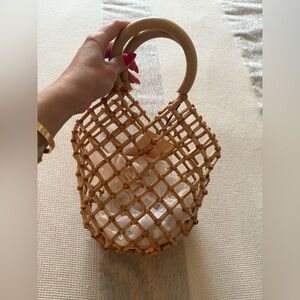 Wooden Beaded Handbag